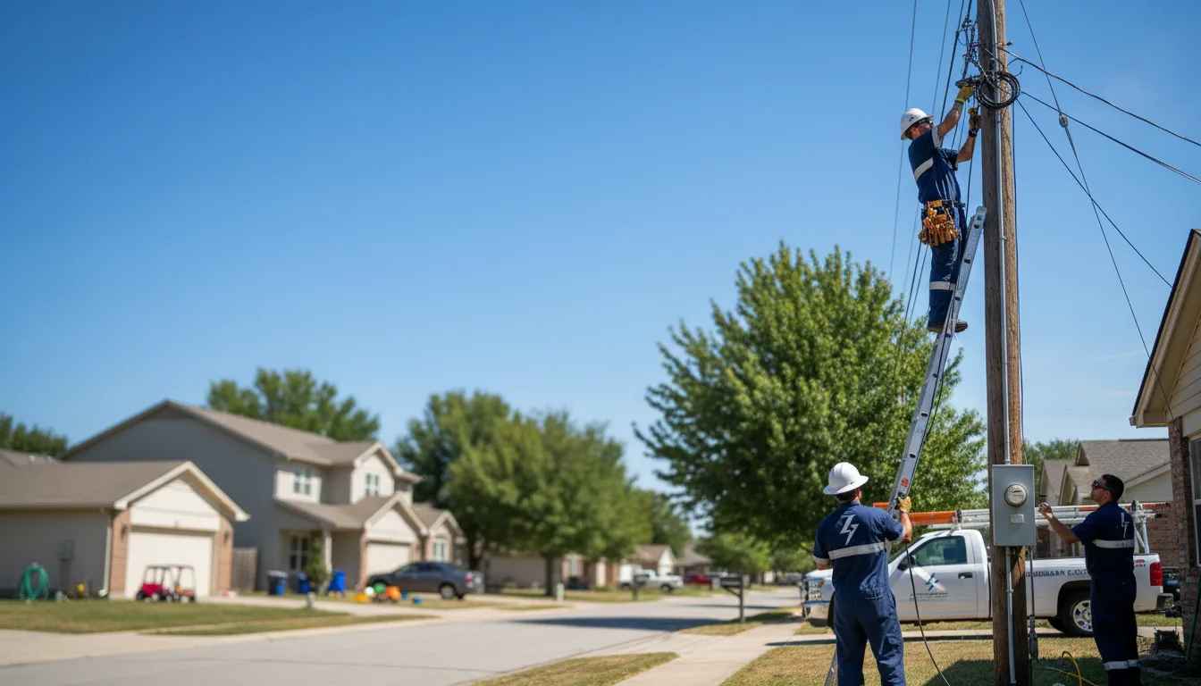 Residential electrician providing installation services in Tescott, KS